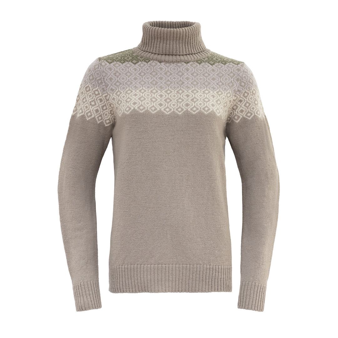 SYVDE WOOL HIGH NECK WOMAN STONE