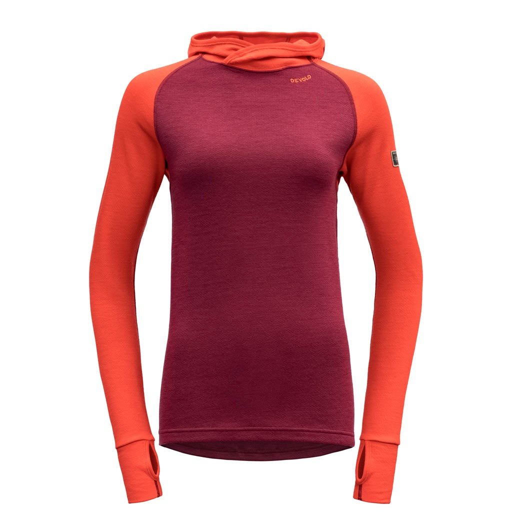 EXPEDITION WOMAN HOODIE BEETROOT - Devold New Zealand