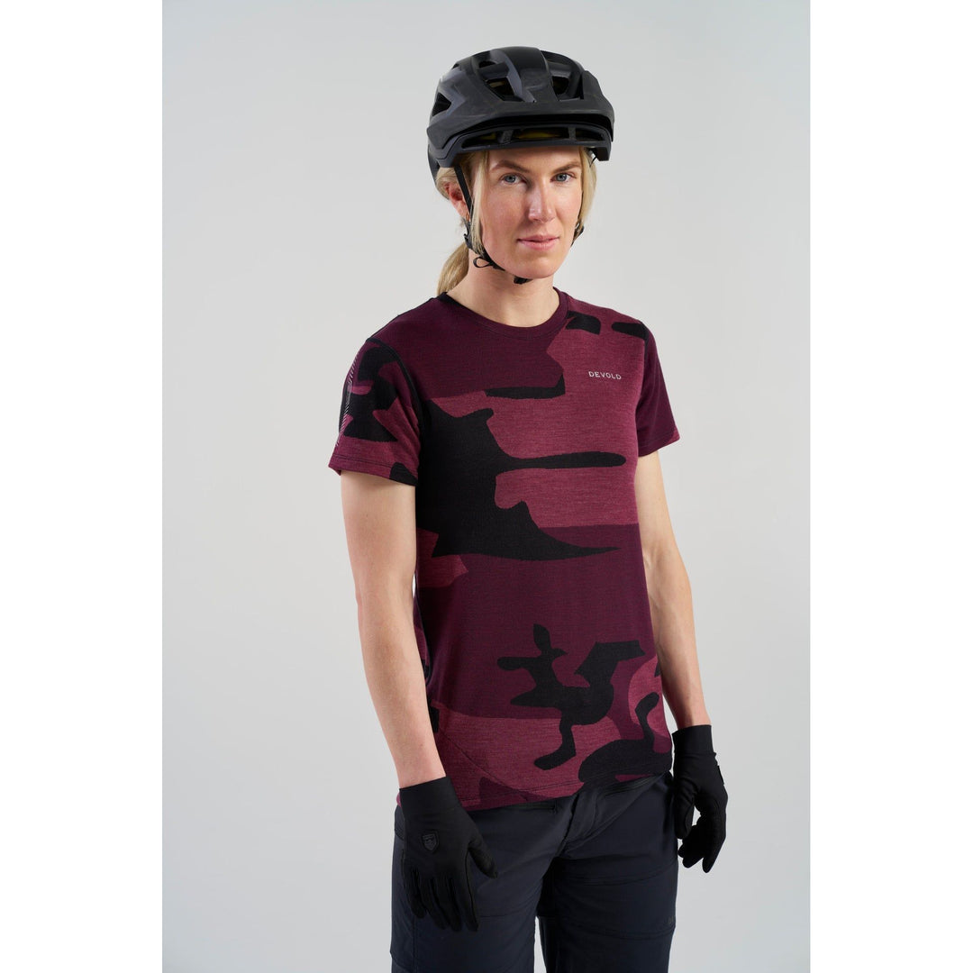 KLoVSTIEN MERINO TEE WMN BEETROOT - Devold New Zealand
