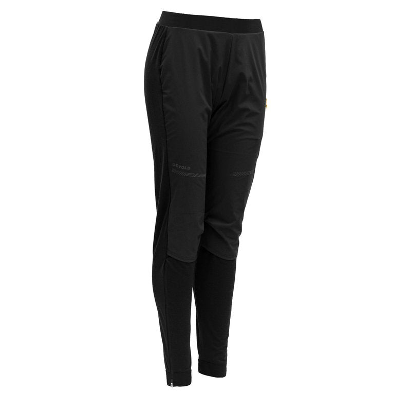 RUNNING MERINO COVER PANTS WMN CAVIAR - Devold New Zealand