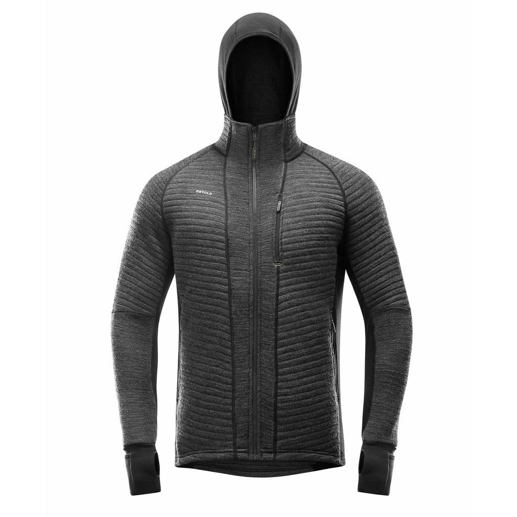 TINDEN SPACER MAN JACKET W/HOOD ANTHRACITE - Devold New Zealand