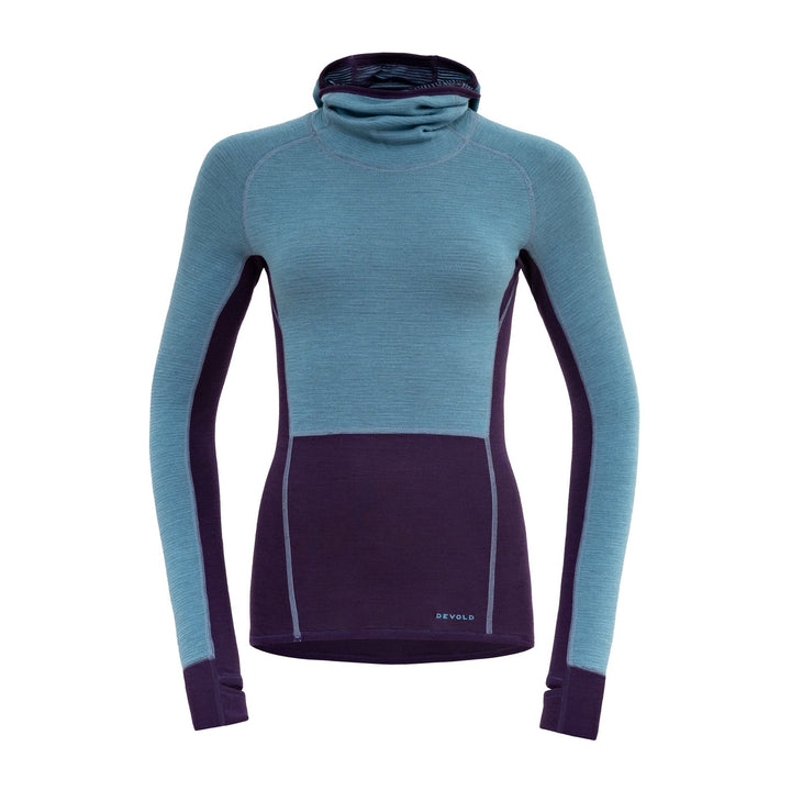 TUVEGGA MERINO HOODIE WOMAN LILAC - Devold New Zealand