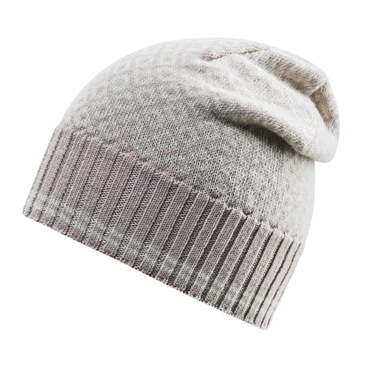 SLOGAN WOMAN BEANIE DUNE/OFF WHITE - Devold New Zealand