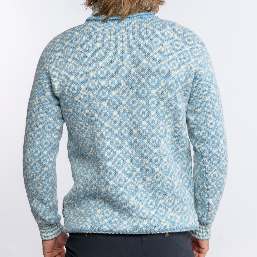 Svalbard Wool High Neck Sweater Cameo/Offwhite