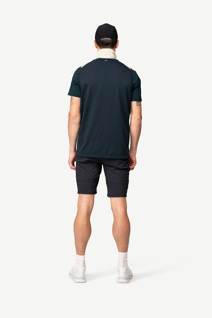 EXPLORER MERINO VEST MAN INK/RAW WHITE