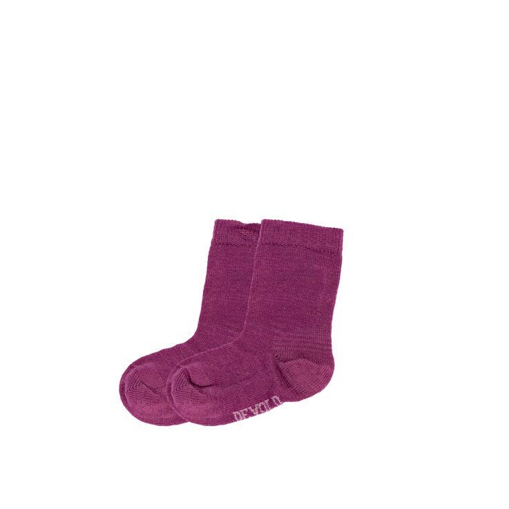 BABY SOCK 2PK PEONY - Devold New Zealand