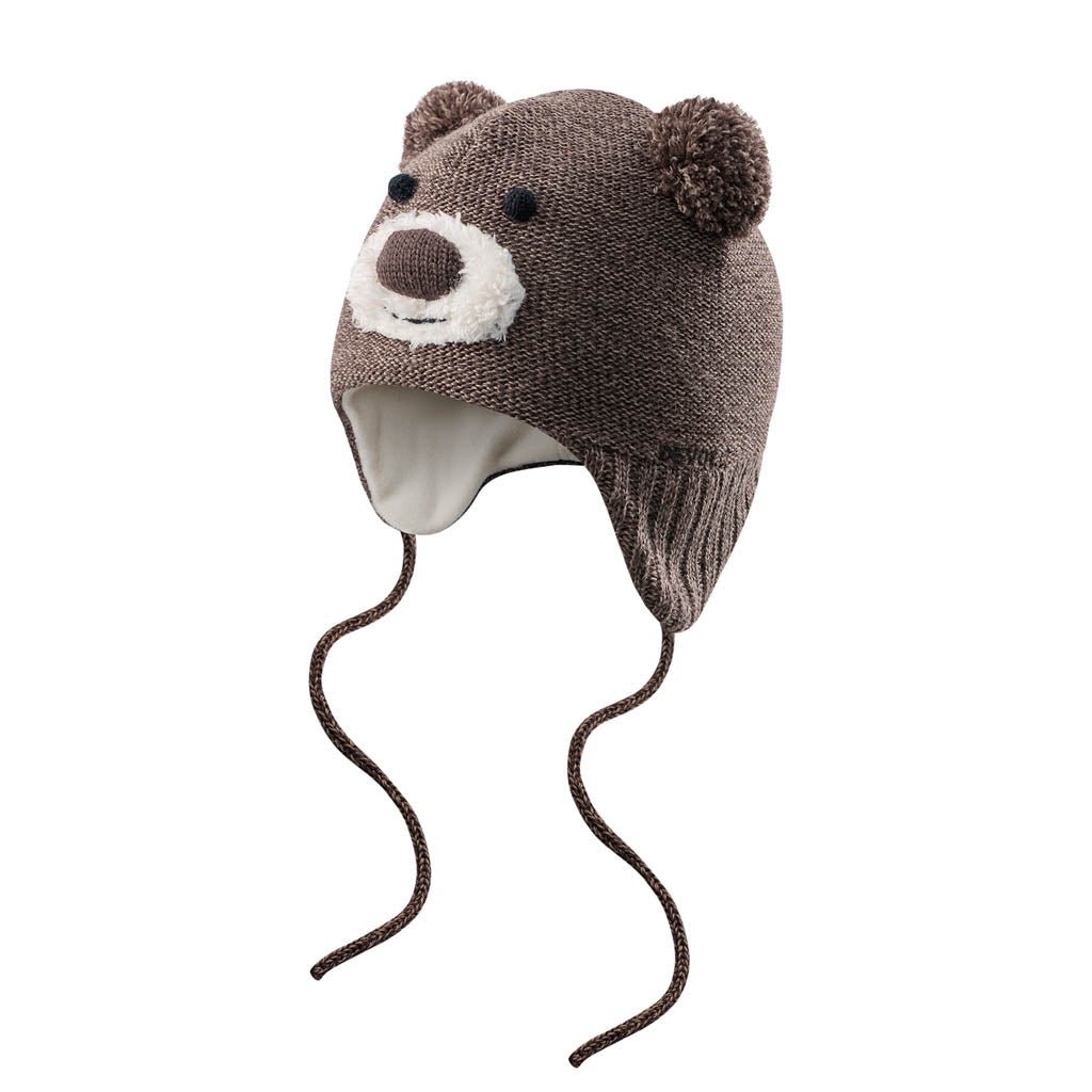 BEAR BABY BEANIE BROWN 50 - Devold New Zealand