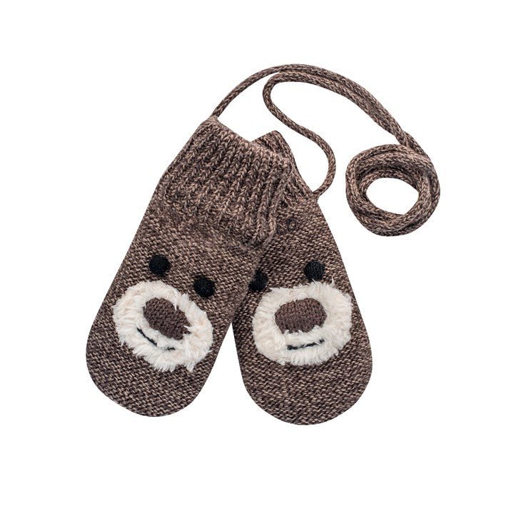 BEAR BABY MITTEN 'BROWN' - Devold New Zealand