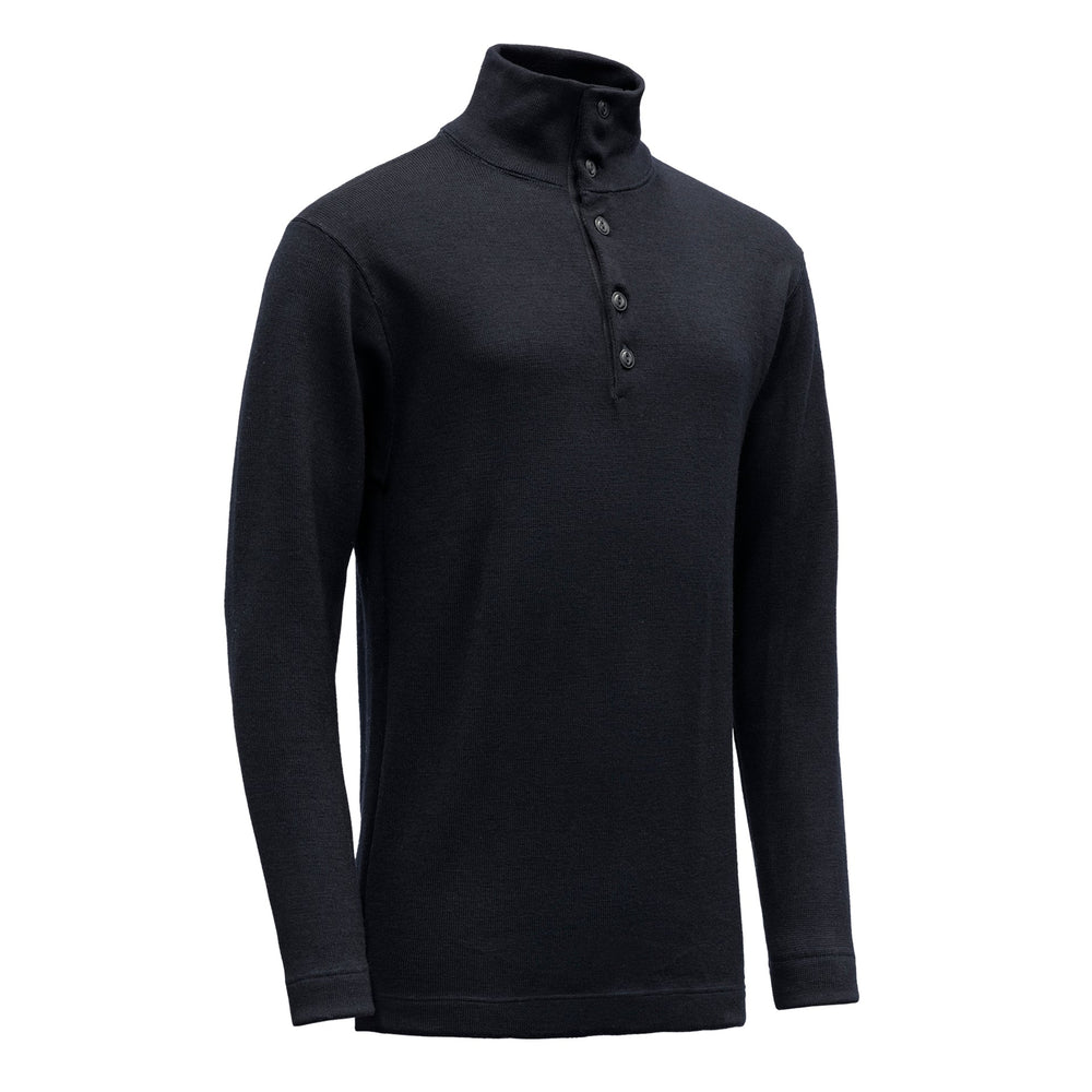 BLAATRØIE WOOL BUTTON NECK DEEP MARINE - Devold New Zealand