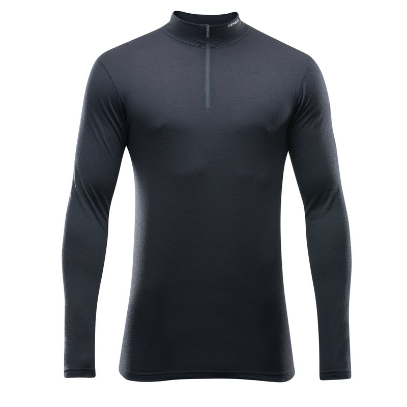 BREEZE MERINO 150 ZIP NECK MAN BLACK - Devold New Zealand