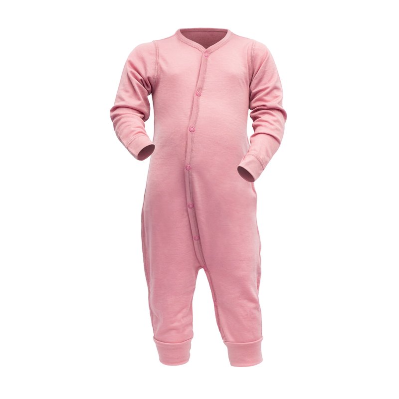 BREEZE SLEEPSUIT BABY FOXGLOVE - Devold New Zealand