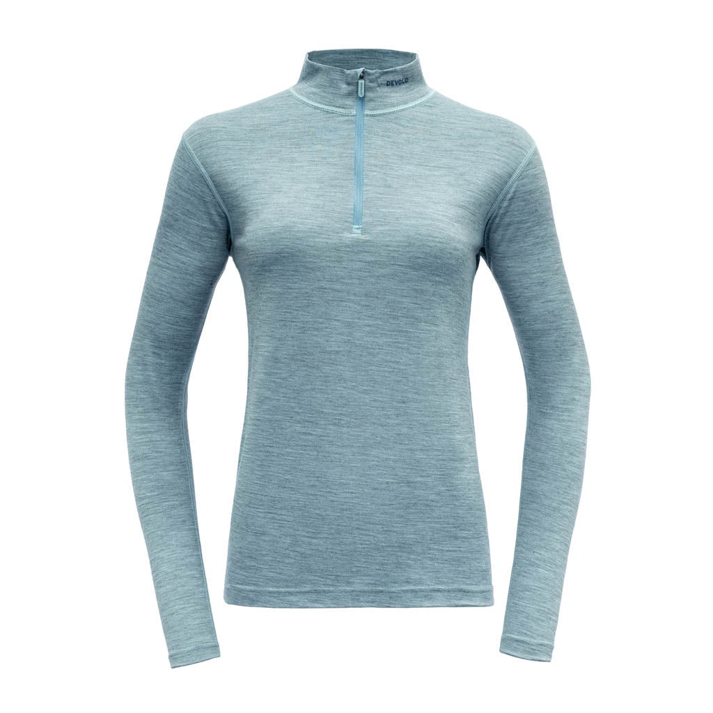 BREEZE WOMAN HALF ZIP NECK CAMEO MELANGE - Devold New Zealand