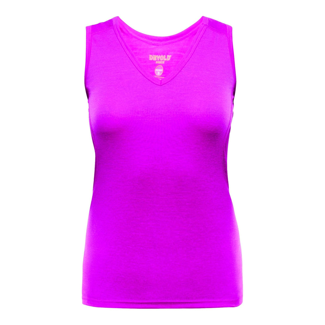 BREEZE WOMAN SINGLET FUCHSIA - Devold New Zealand