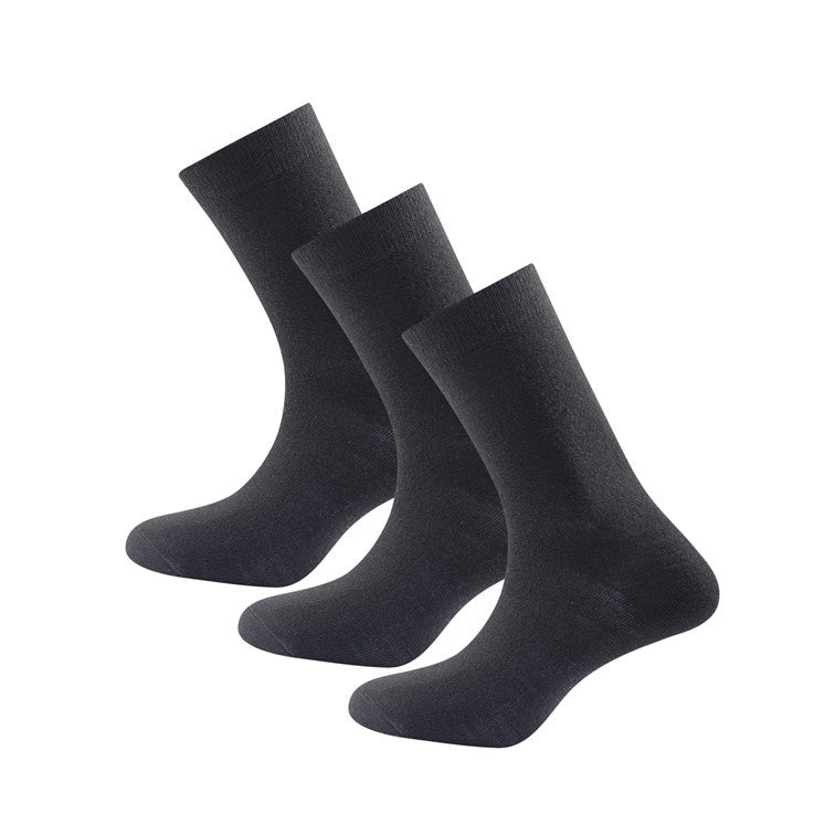 DAILY MERINO LIGHT SOCK 3PK BLACK - Devold New Zealand