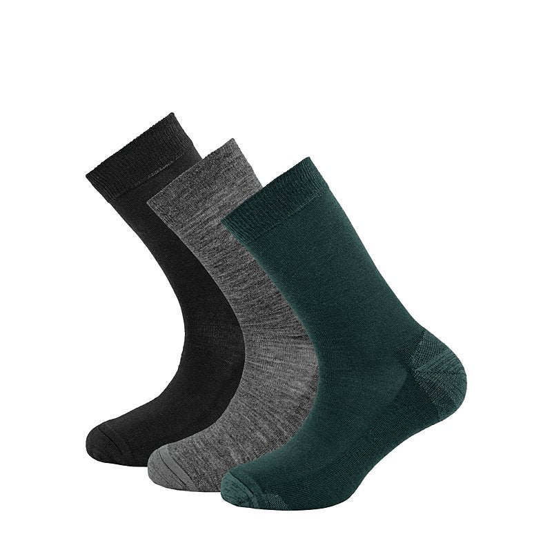 DAILY MERINO MEDIUM SOCK WOODS/GREY/BLACK - Devold New Zealand