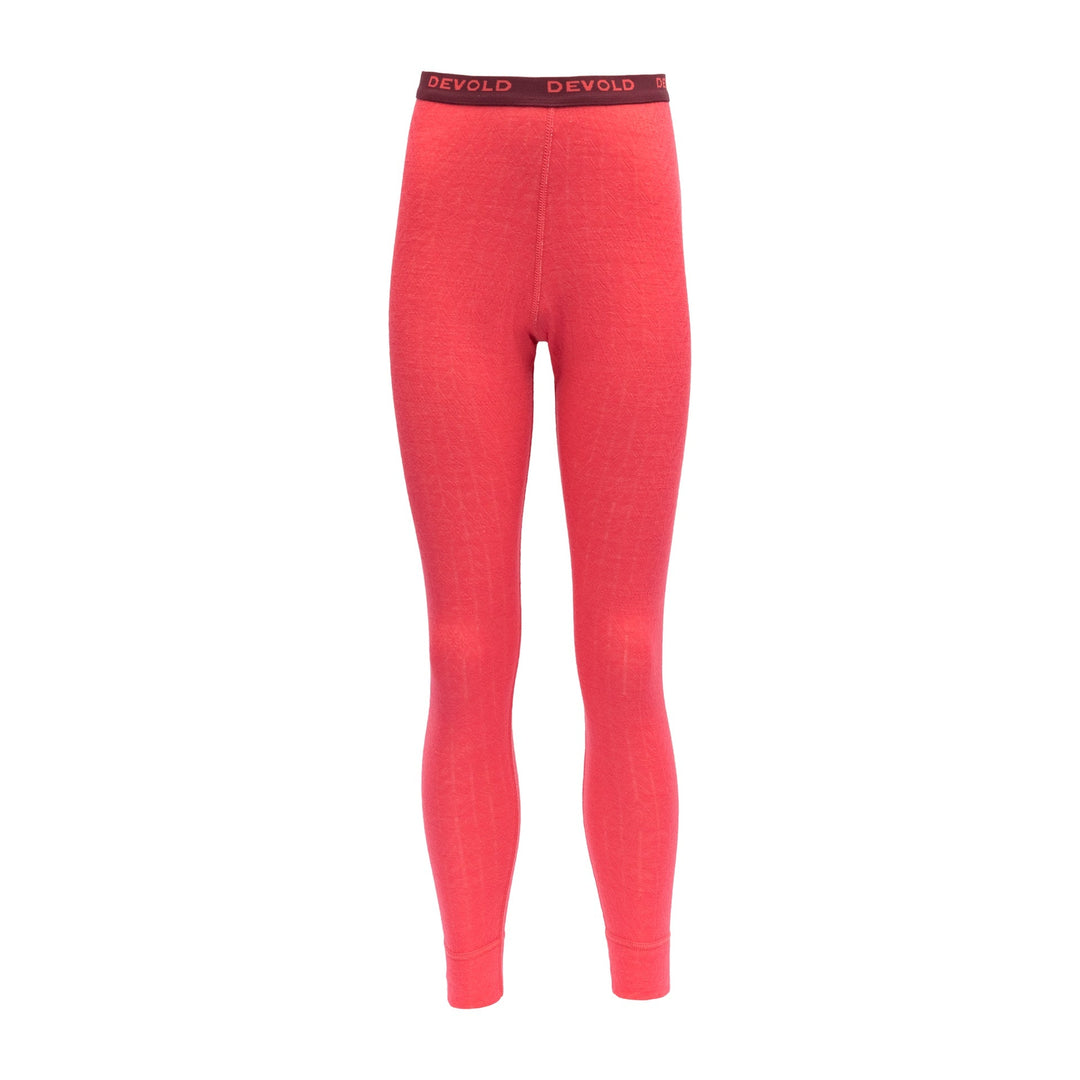 DUO ACTIVE JUNIOR LONG JOHNS POPPY - Devold New Zealand
