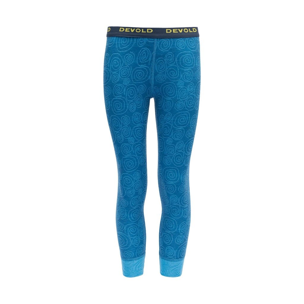 DUO ACTIVE KID LONG JOHNS BLUE - Devold New Zealand