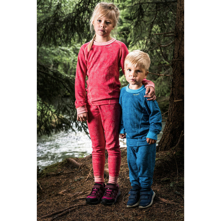 DUO ACTIVE KID LONG JOHNS BLUE - Devold New Zealand