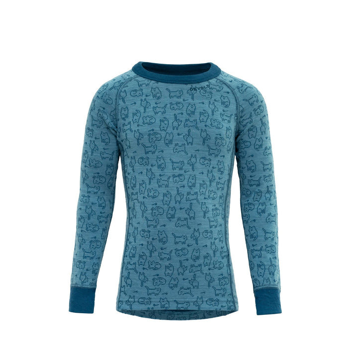 DUO ACTIVE SHIRT MOON KID - Devold New Zealand