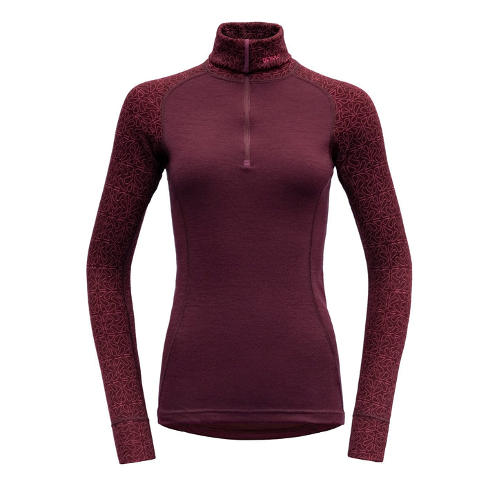 DUO ACTIVE WOMAN ZIP NECK PORT - Devold New Zealand