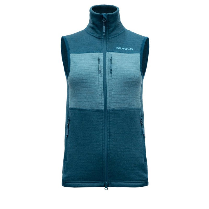 EGGA GRID VEST WOMAN ‘FLOOD/MOON’ - Devold New Zealand