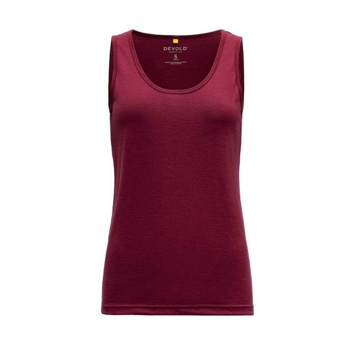 EIKA WOMAN SINGLET 'BEETROOT' - Devold New Zealand