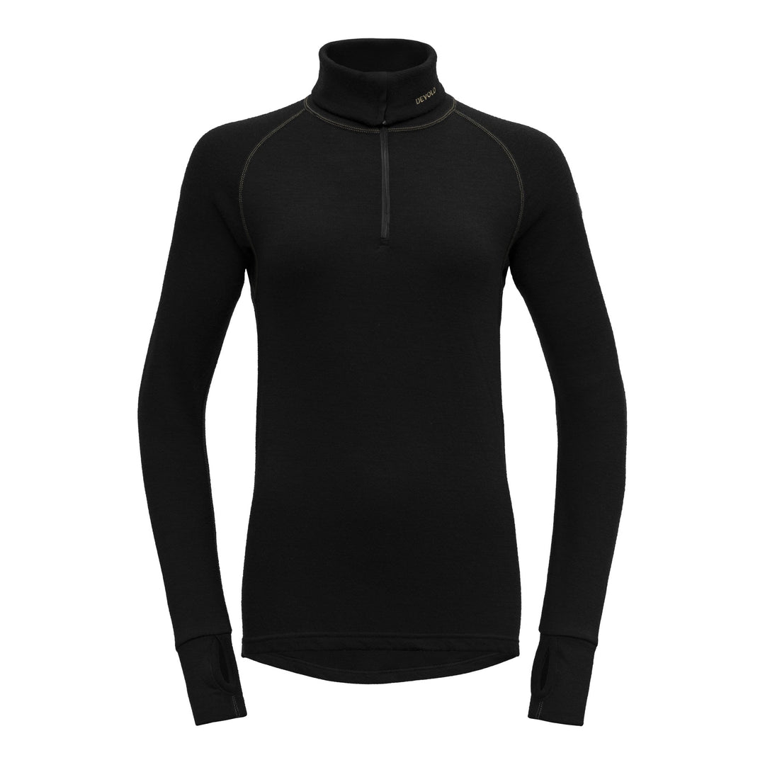 EXPEDITION JUNIOR ZIP NECK BLACK - Devold New Zealand