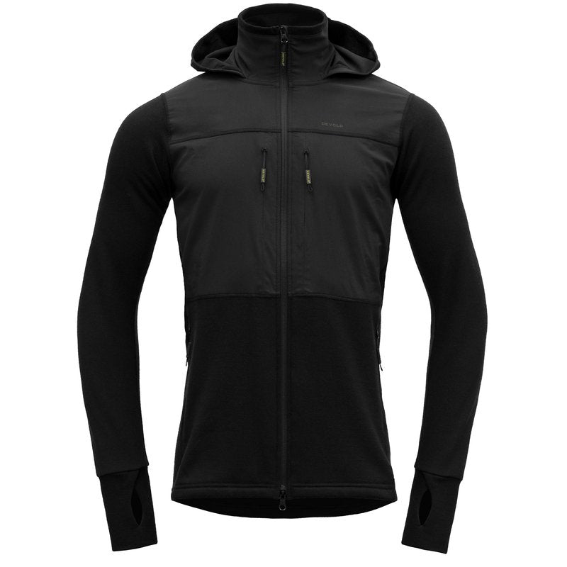 HERØY HYBRID MERINO MAN JACKET CAVIAR - Devold New Zealand