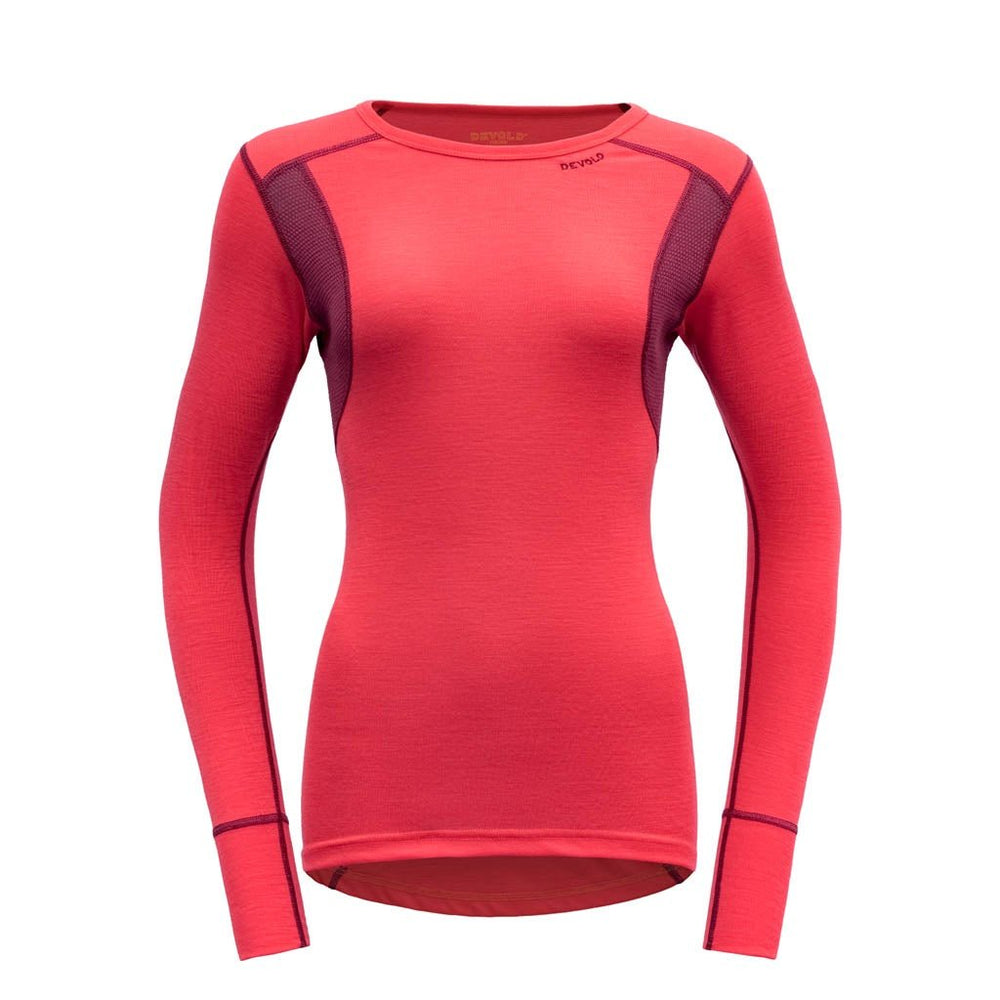 HIKING WOMAN SHIRT POPPY/BEETROOT - Devold New Zealand