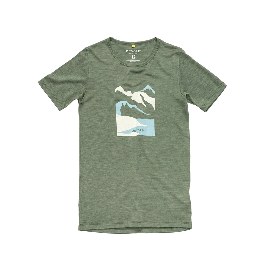 Juniors' Molnes Merino Short Sleeve - Devold New Zealand