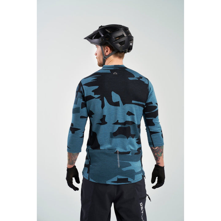 KLoVSTIEN MERINO 3/4 SLEEVE MAN BLUE - Devold New Zealand