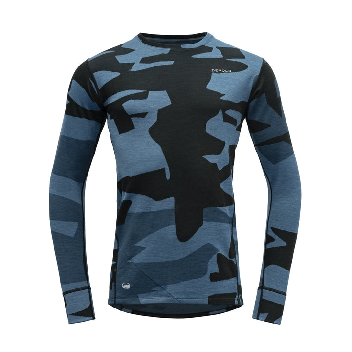 KLØVSTIEN MERINO SHIRT MAN 'BLUE' - Devold New Zealand