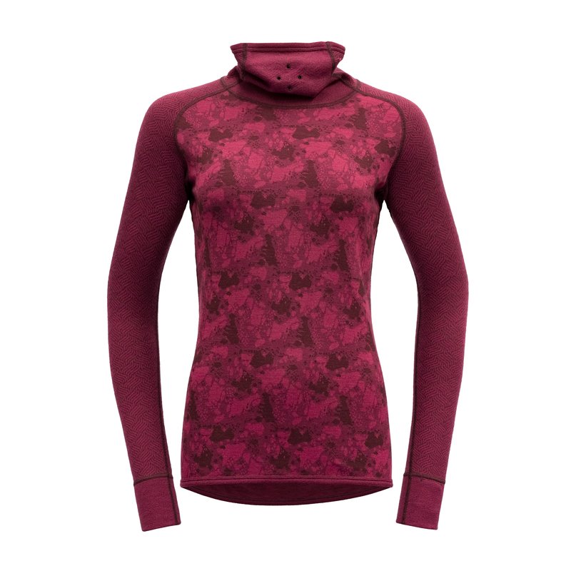 KVITEGGA MERINO 230 HIGH NECK WOMAN BEETROOT - Devold New Zealand