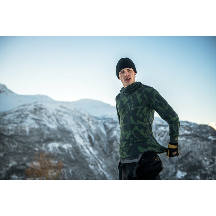 KVITEGGA MERINO 230 HOODIE MAN WOODS - Devold New Zealand