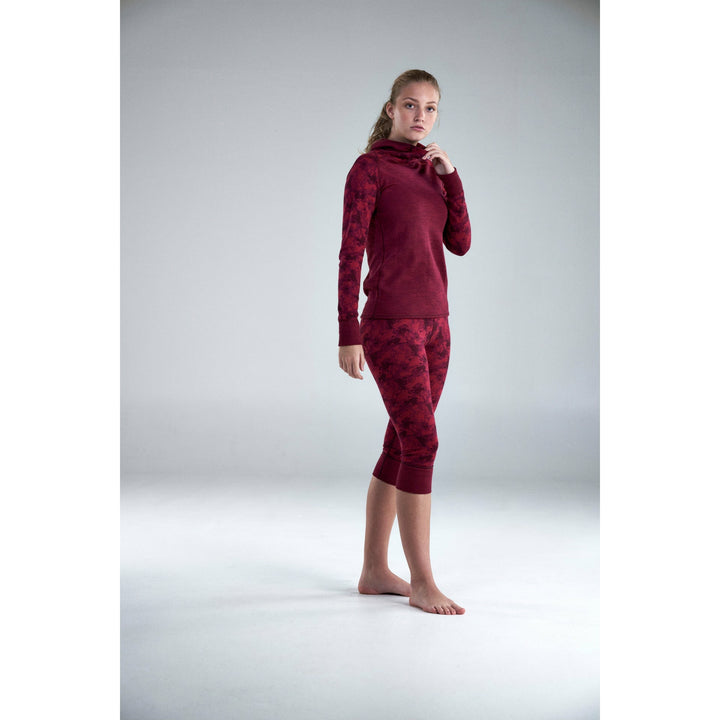 KVITEGGA MERINO 230 HOODIE WMN BEETROOT - Devold New Zealand