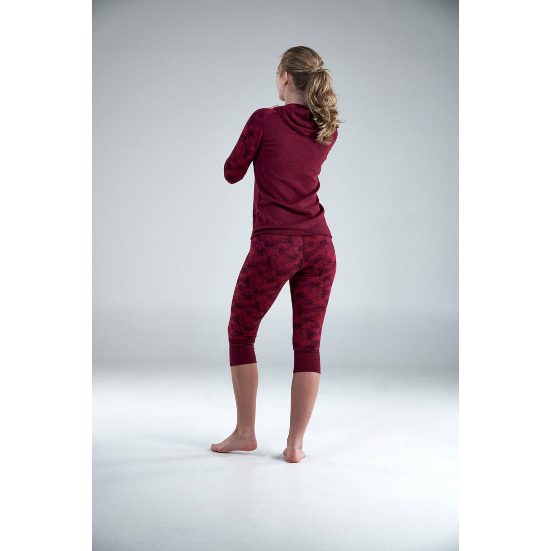 KVITEGGA MERINO 230 HOODIE WMN BEETROOT - Devold New Zealand