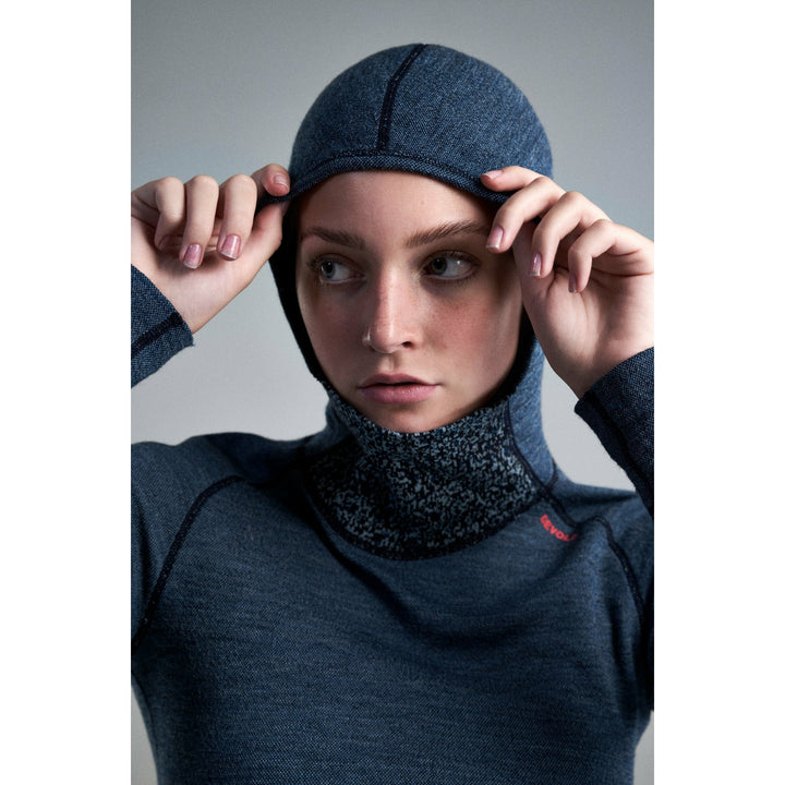 KVITEGGA MERINO 230 HOODIE WMN INK - Devold New Zealand