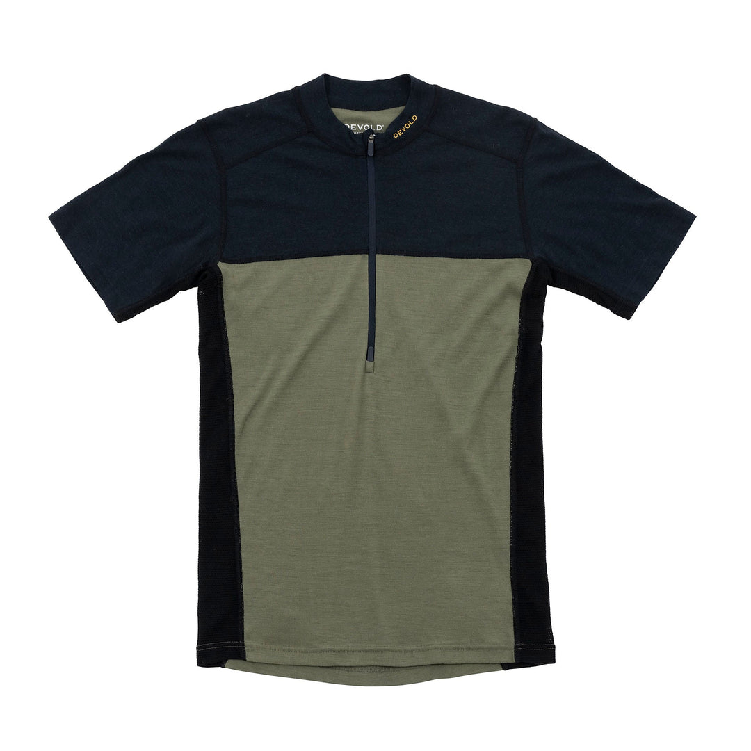 Men's Lauparen Merino 190 Zip Tee - Devold New Zealand
