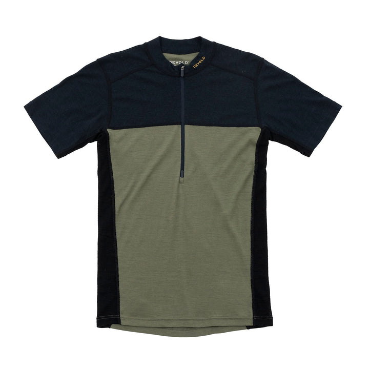 Men's Lauparen Merino 190 Zip Tee - Devold New Zealand