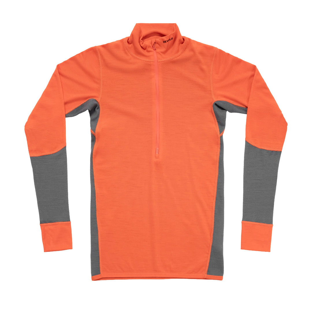 Men's Wool Mesh Merino 190 Zip Neck - Devold New Zealand