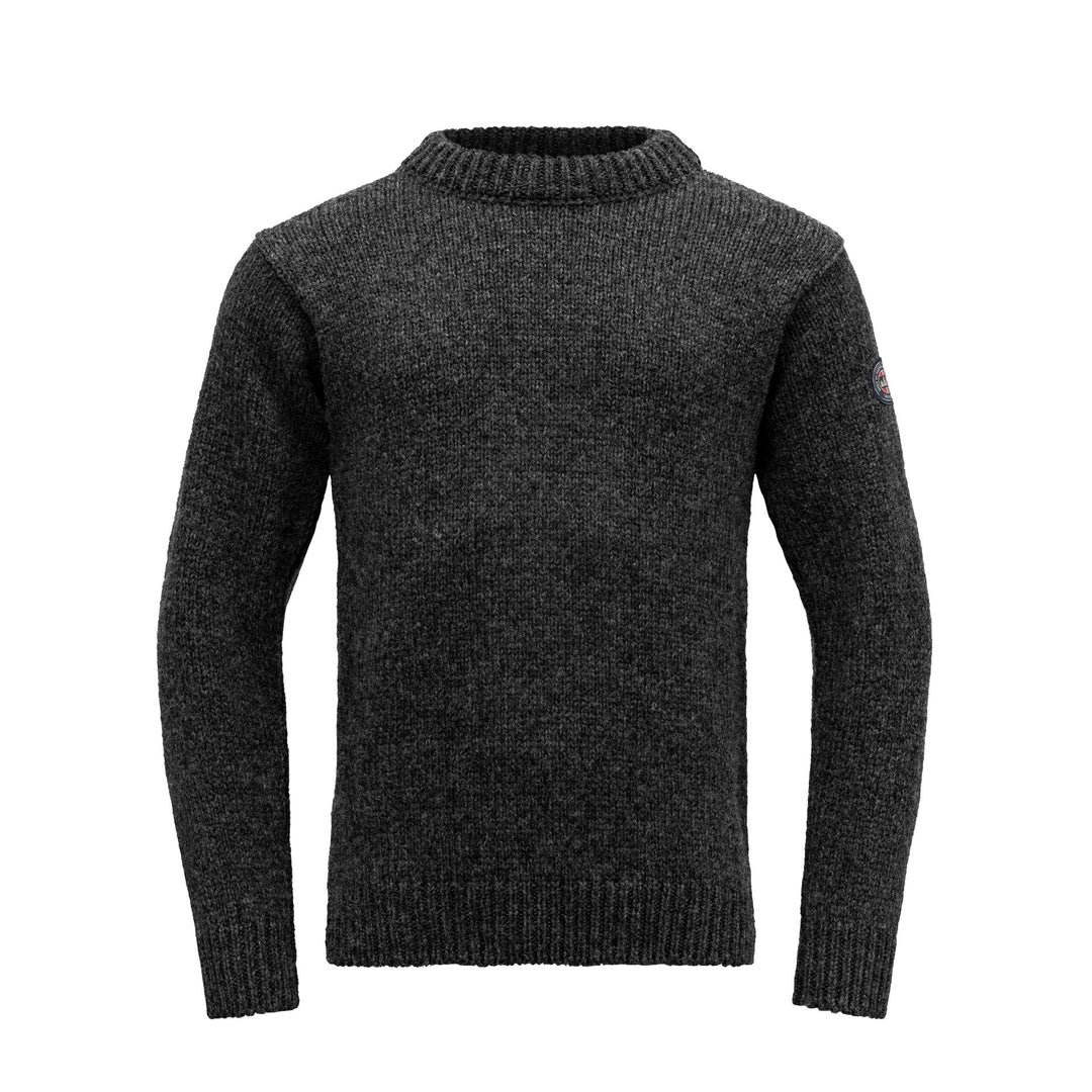 NANSEN SWEATER CREW NECK ANTHRACITE - Devold New Zealand