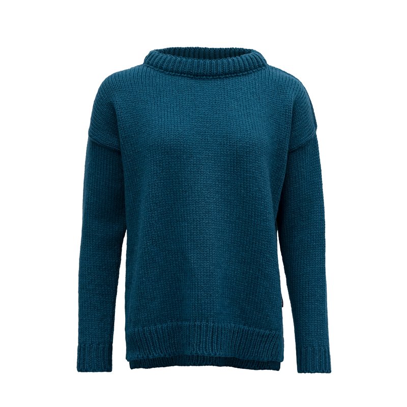 NANSEN WOOL SWEATER WOMAN FLOOD - Devold New Zealand