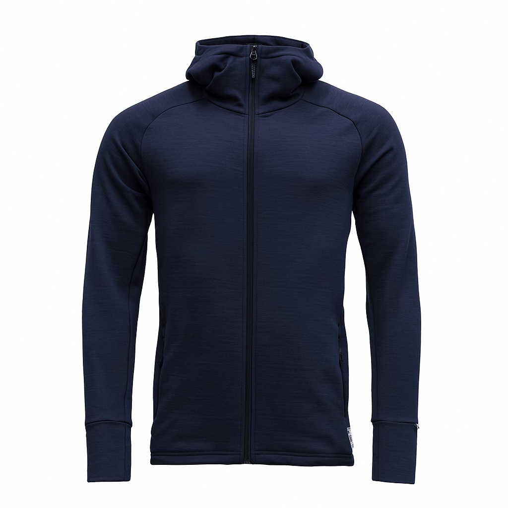 NIBBA MERINO JACKET W/HOOD MAN - Devold New Zealand