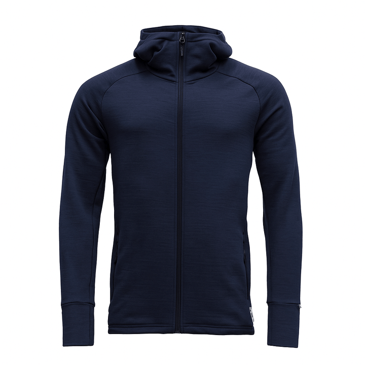 NIBBA MERINO JACKET W/HOOD MAN - Devold New Zealand