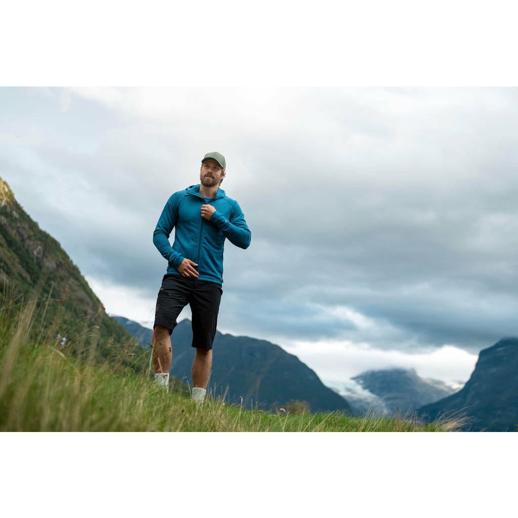 NIBBA MERINO JACKET W/HOOD MAN - Devold New Zealand
