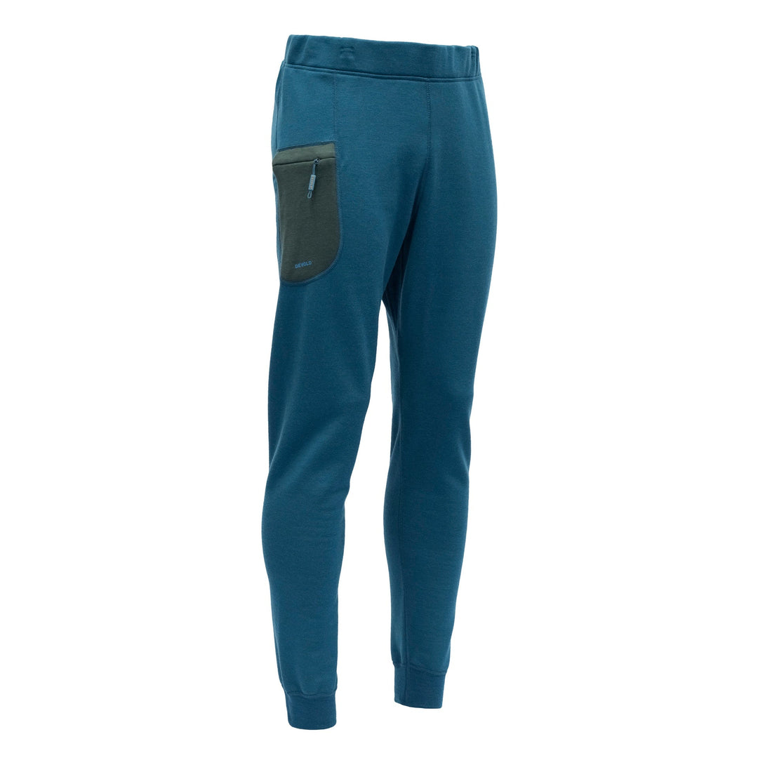 NIBBA MERINO PANTS ZIP-POCKET MAN ‘FLOOD’ - Devold New Zealand