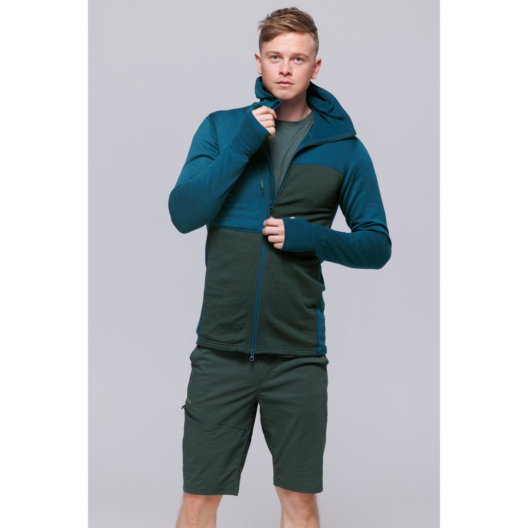 NIBBA PRO MERINO JACKET HOOD MAN FLOOD/WOODS - Devold New Zealand