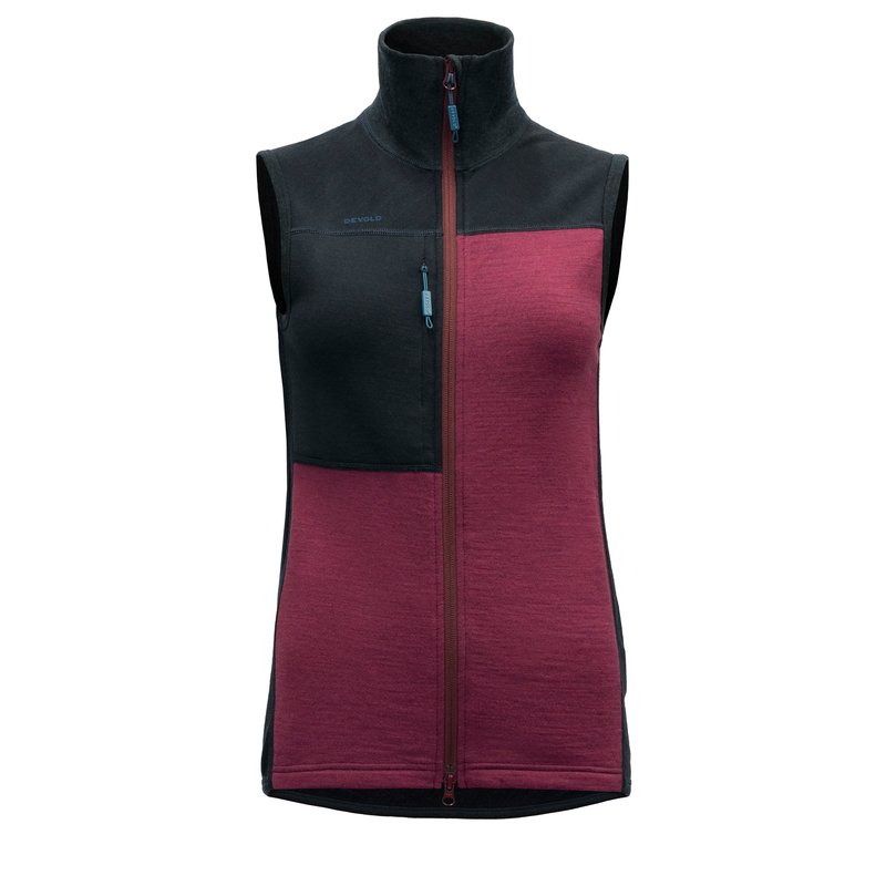 NIBBA PRO VEST WOMAN ‘INK/BEETROOT’ - Devold New Zealand