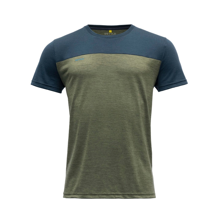 NORANG MERINO 150 TEE MAN LICHEN/NIGHT - Devold New Zealand