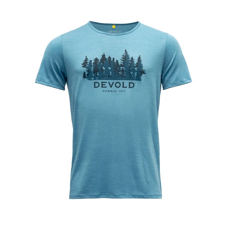 ORNAKKEN FOREST MERINO 130 TEE MAN ‘MOON’ - Devold New Zealand
